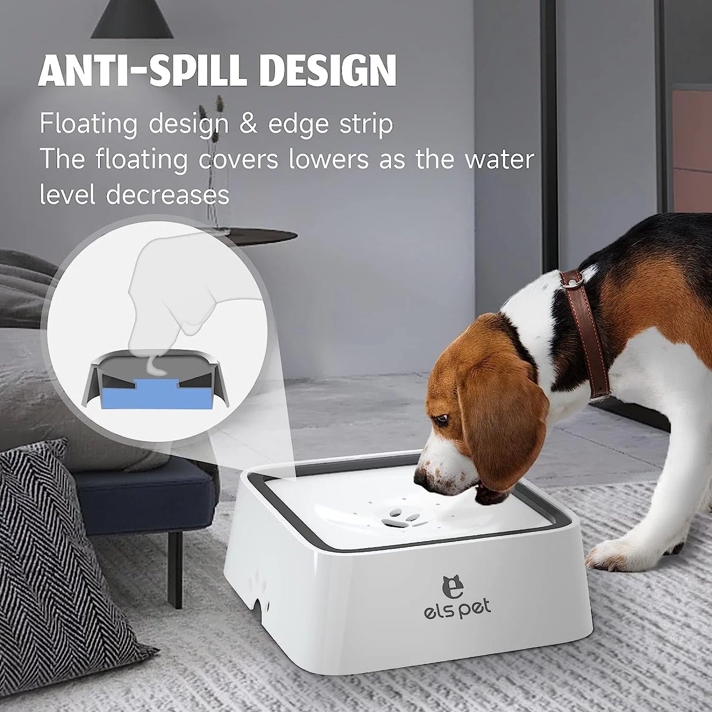Premium Hydration Station - 1.5L Anti-Spill Smart Water Dispenser for Health-Conscious Pet Parents