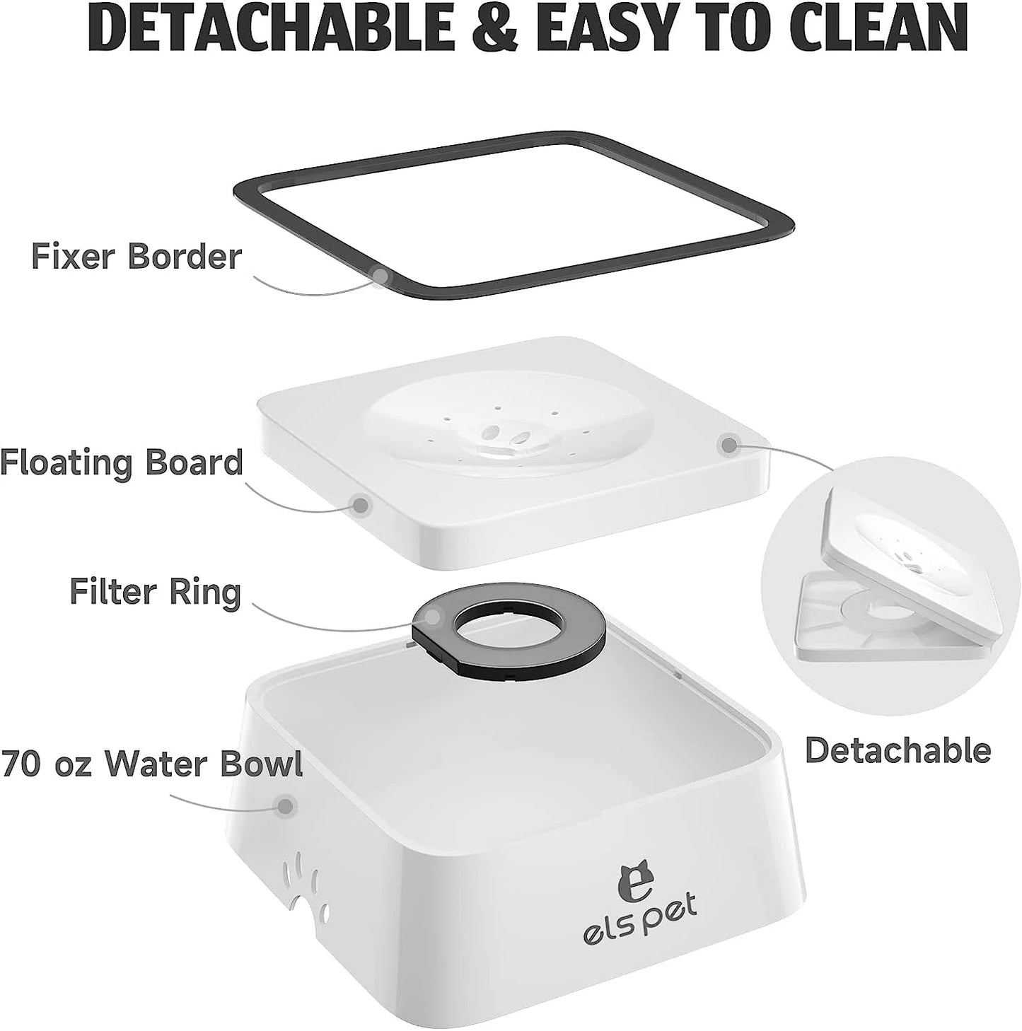 Premium Hydration Station - 1.5L Anti-Spill Smart Water Dispenser for Health-Conscious Pet Parents