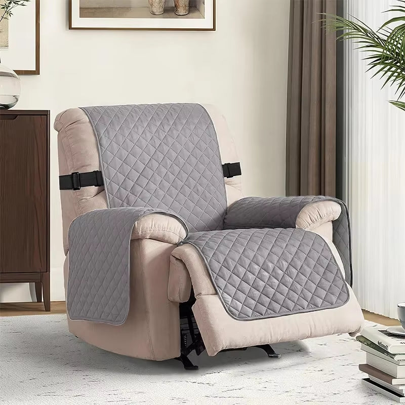 Water-Repellent Recliner Chair Cover – Stretch Slipcover with Elastic Straps, Furniture Protector for Living Room Armchairs & Sofas