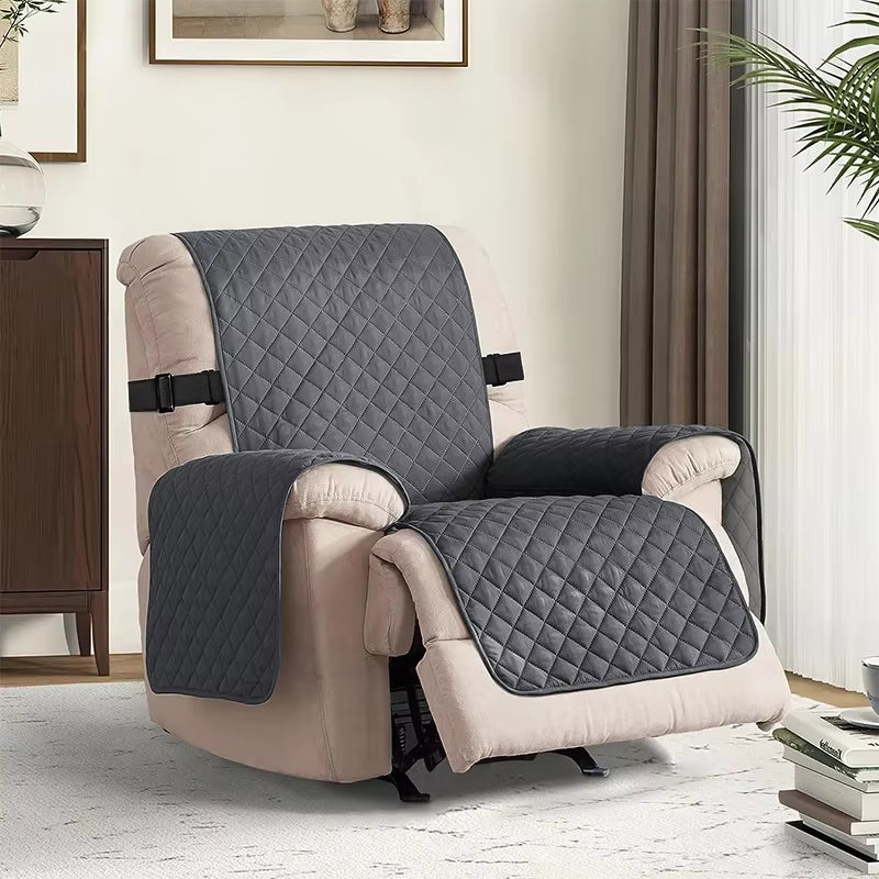 Water-Repellent Recliner Chair Cover – Stretch Slipcover with Elastic Straps, Furniture Protector for Living Room Armchairs & Sofas