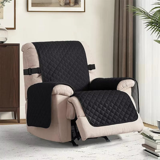 Water-Repellent Recliner Chair Cover – Stretch Slipcover with Elastic Straps, Furniture Protector for Living Room Armchairs & Sofas