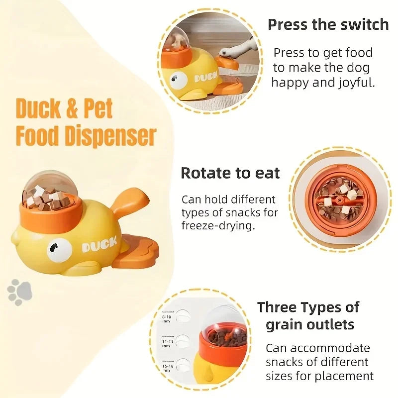 Interactive Automatic Pet Feeder Toy – Slow Feed Game Bowl for Cats & Dogs, Reward Training Fun, Eco-Friendly No-Battery Design