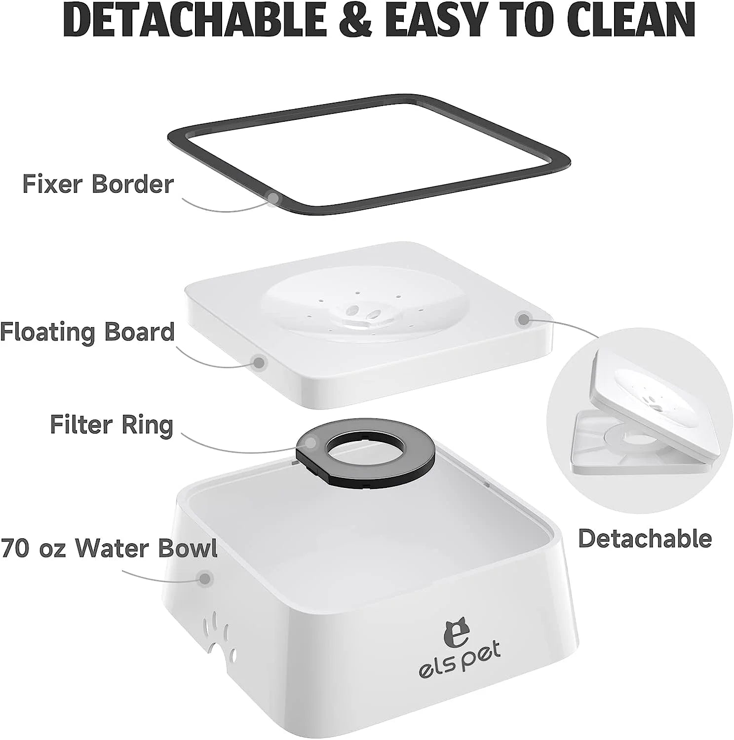 Premium Hydration Station - 1.5L Anti-Spill Smart Water Dispenser for Health-Conscious Pet  Parents