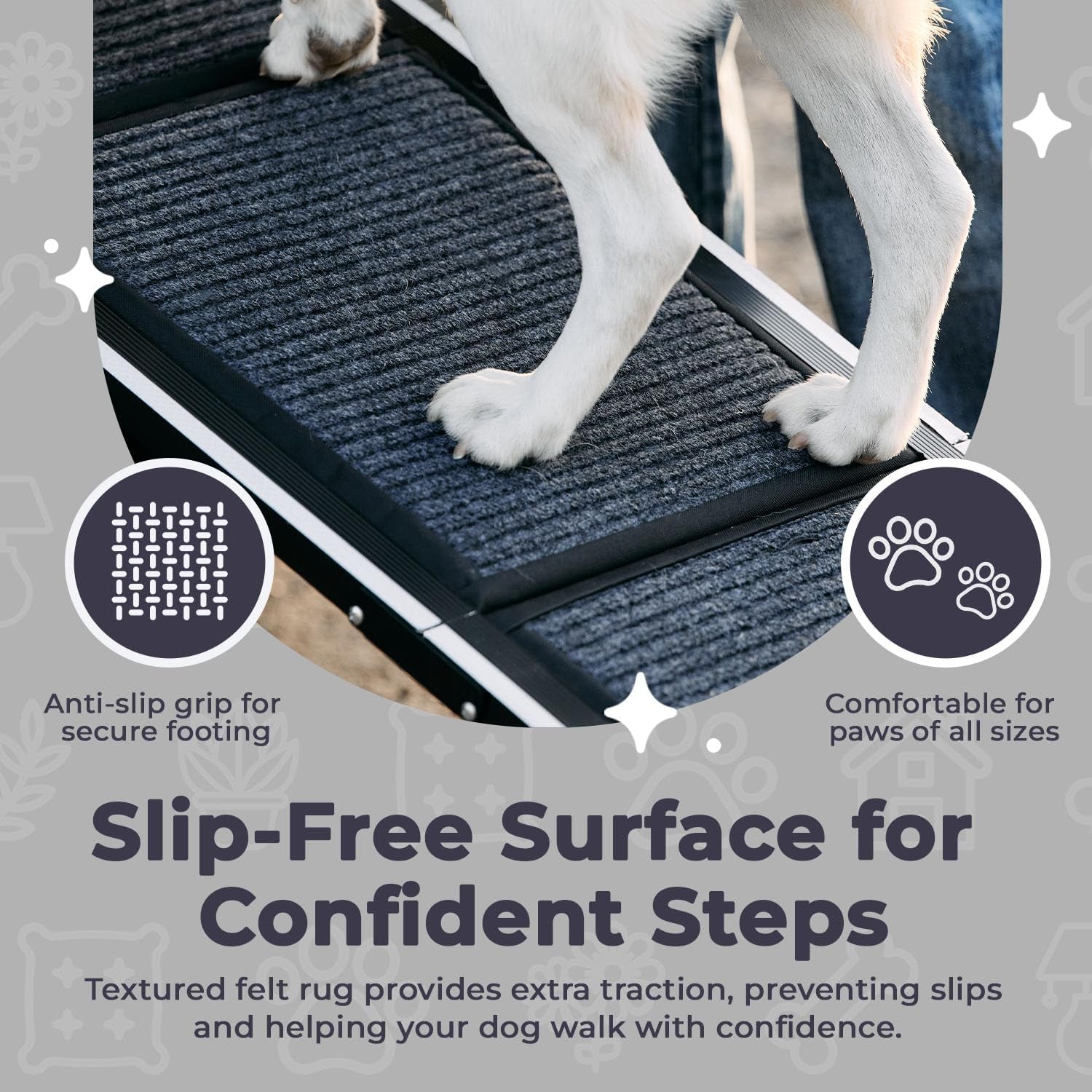 Premium Mobility Ramp for Senior & Large Dogs - Luxury Joint-Safe Vehicle Access Solution