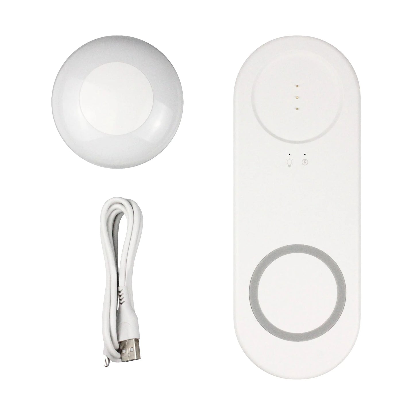 2-in-1 Wireless Charging LED Night Light – Bedside Lamp with Fast Charge Pad