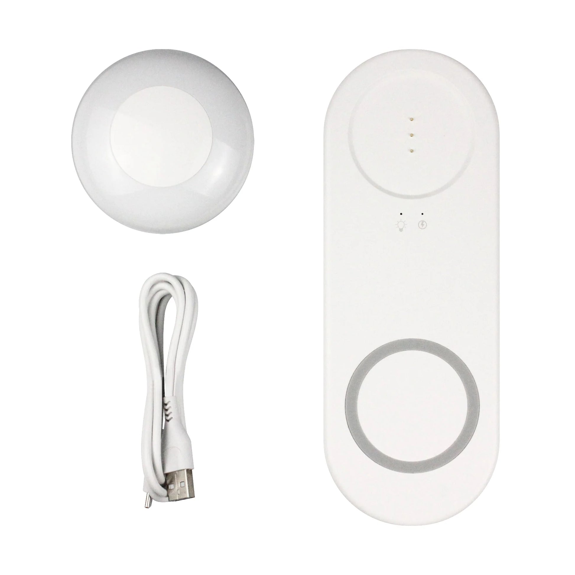2-in-1 Wireless Charging LED Night Light – Bedside Lamp with Fast Charge Pad